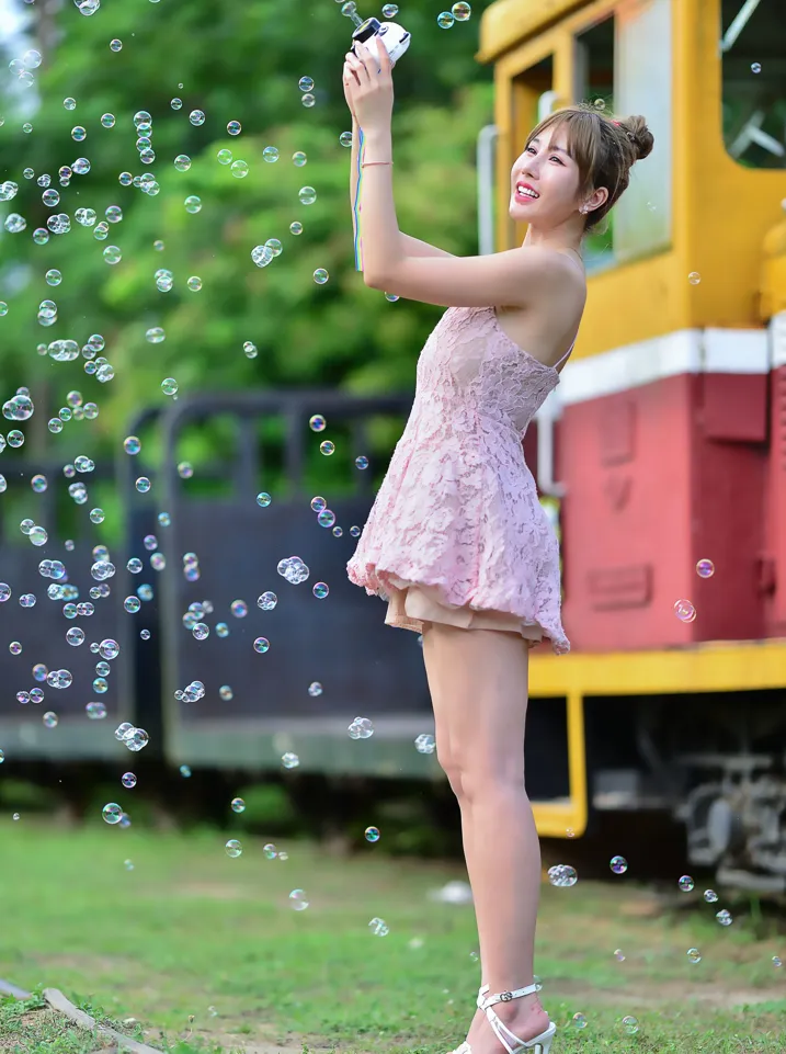 [Mzsock] NO.201 Chen Weiyu suspender dress with cool and beautiful legs street photography#[105P]-64